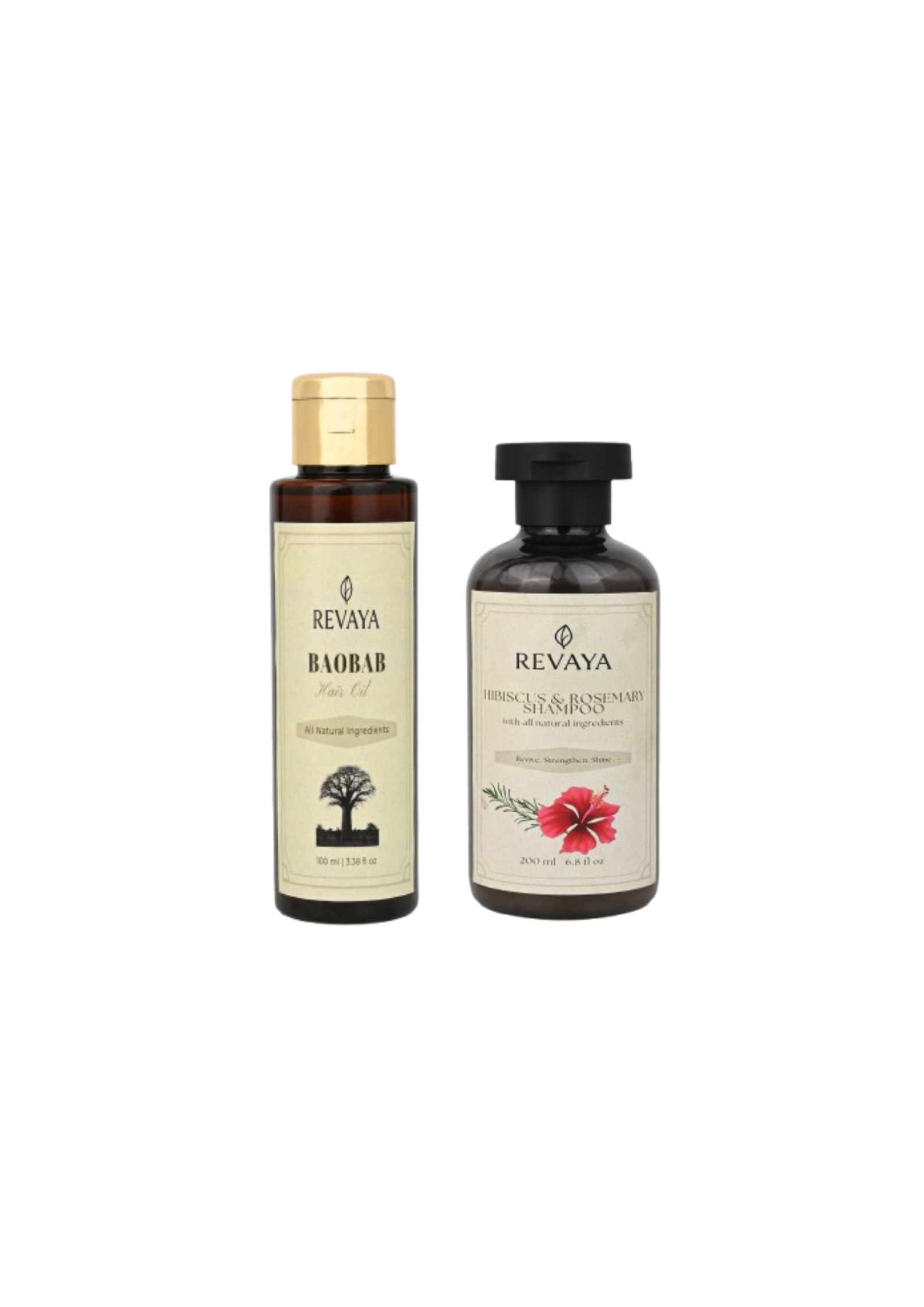Root Revival Duo: Baobab Hair Oil & Hibiscus Rosemary Shampoo